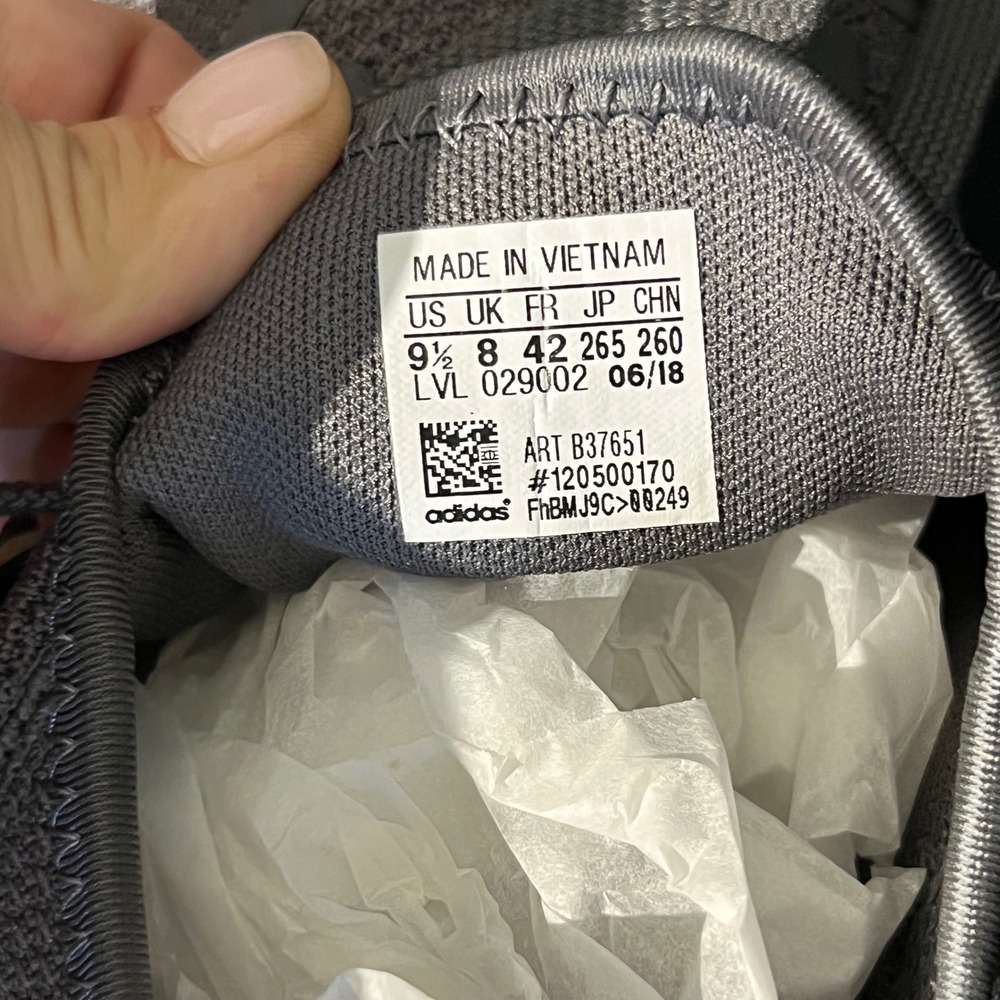 Adidas NMD R1 B37651 Shoes Gray‎ Gold Boost Running Sneaker Women's Size 9.5 - Picture 7 of 10